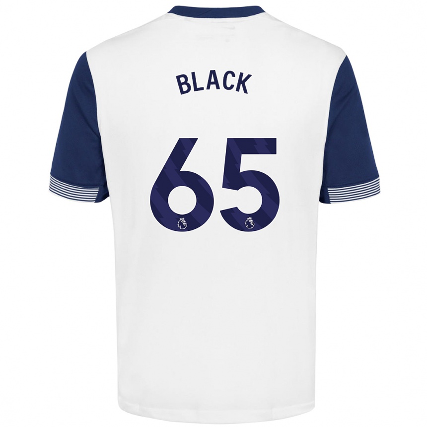 Vaikiškas Leo Black #65 Balta Mėlyna Namų Marškinėliai 2024/25 T-Shirt