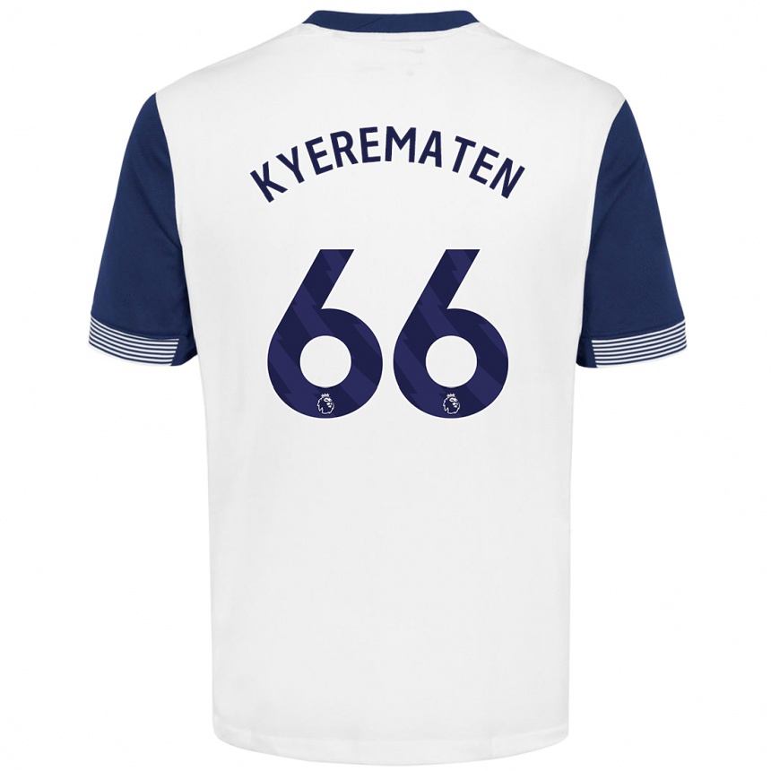 Vaikiškas Rio Kyerematen #66 Balta Mėlyna Namų Marškinėliai 2024/25 T-Shirt