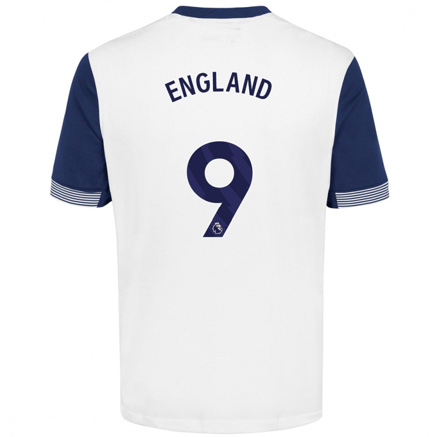 Vaikiškas Bethany England #9 Balta Mėlyna Namų Marškinėliai 2024/25 T-Shirt