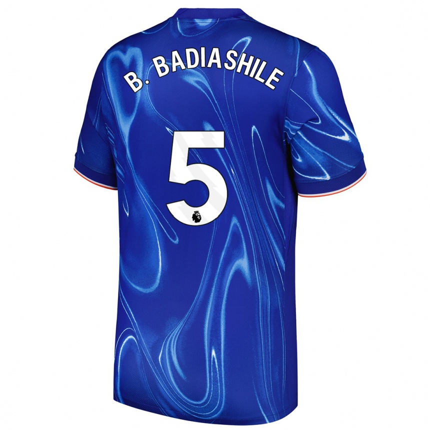 Vaikiškas Benoît Badiashile #5 Mėlyna Balta Namų Marškinėliai 2024/25 T-Shirt