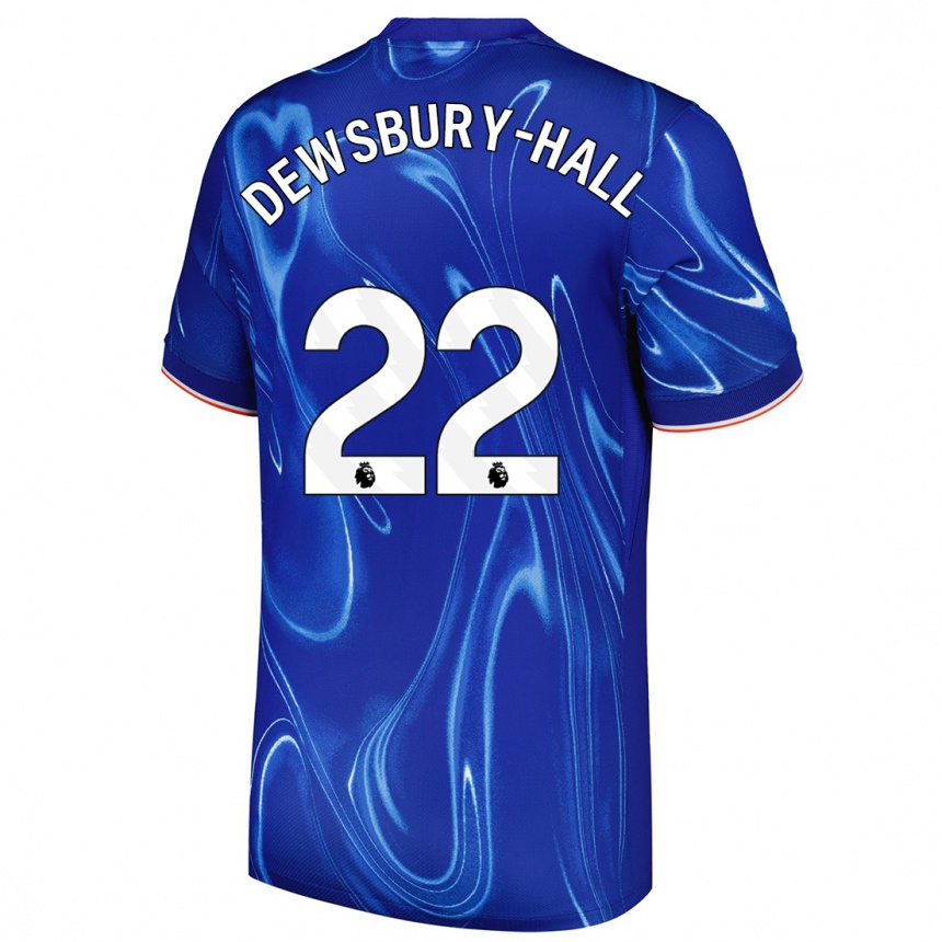 Vaikiškas Kiernan Dewsbury-Hall #22 Mėlyna Balta Namų Marškinėliai 2024/25 T-Shirt