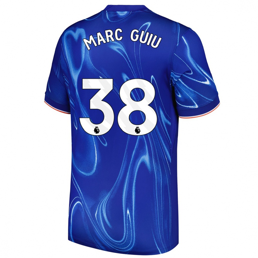 Vaikiškas Marc Guiu #38 Mėlyna Balta Namų Marškinėliai 2024/25 T-Shirt