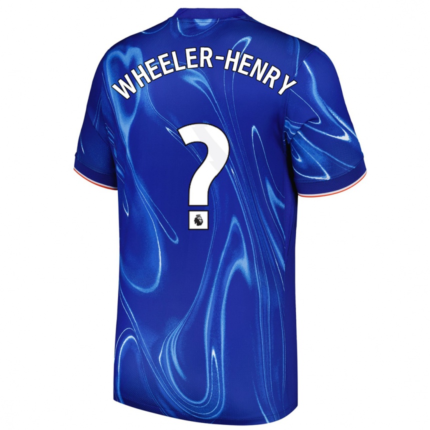 Vaikiškas Joseph Wheeler-Henry #0 Mėlyna Balta Namų Marškinėliai 2024/25 T-Shirt