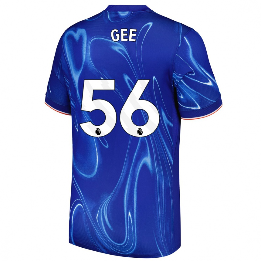 Vaikiškas Billy Gee #56 Mėlyna Balta Namų Marškinėliai 2024/25 T-Shirt