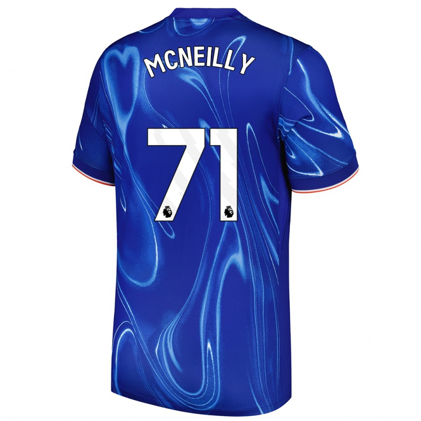 Vaikiškas Donnell Mcneilly #71 Mėlyna Balta Namų Marškinėliai 2024/25 T-Shirt