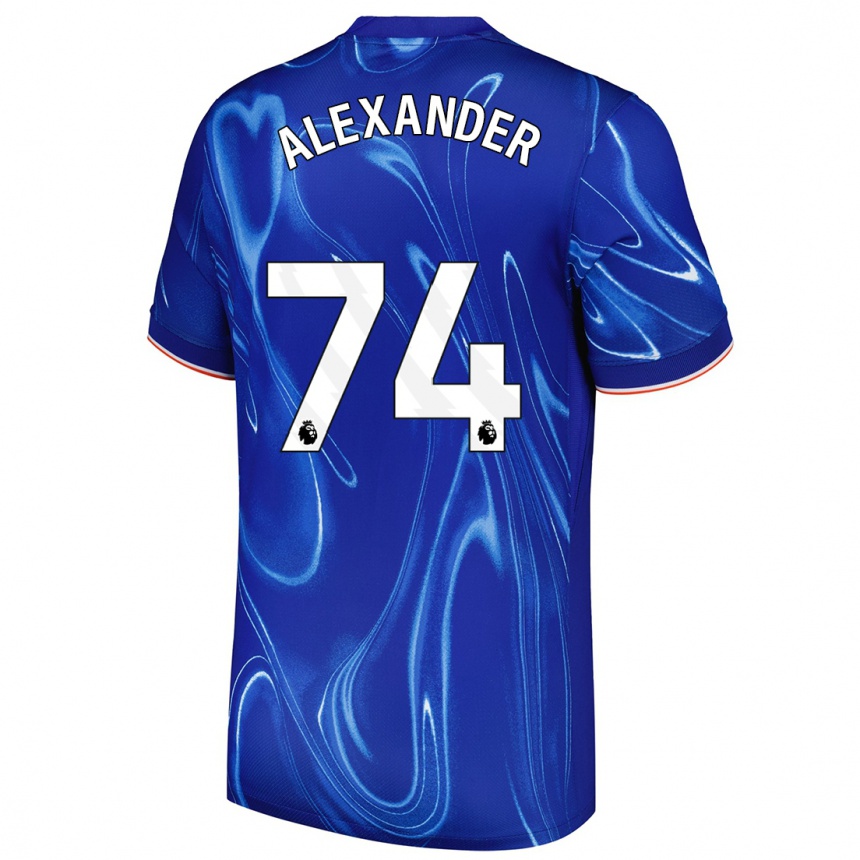 Vaikiškas Reiss Alexander Russell-Denny #74 Mėlyna Balta Namų Marškinėliai 2024/25 T-Shirt