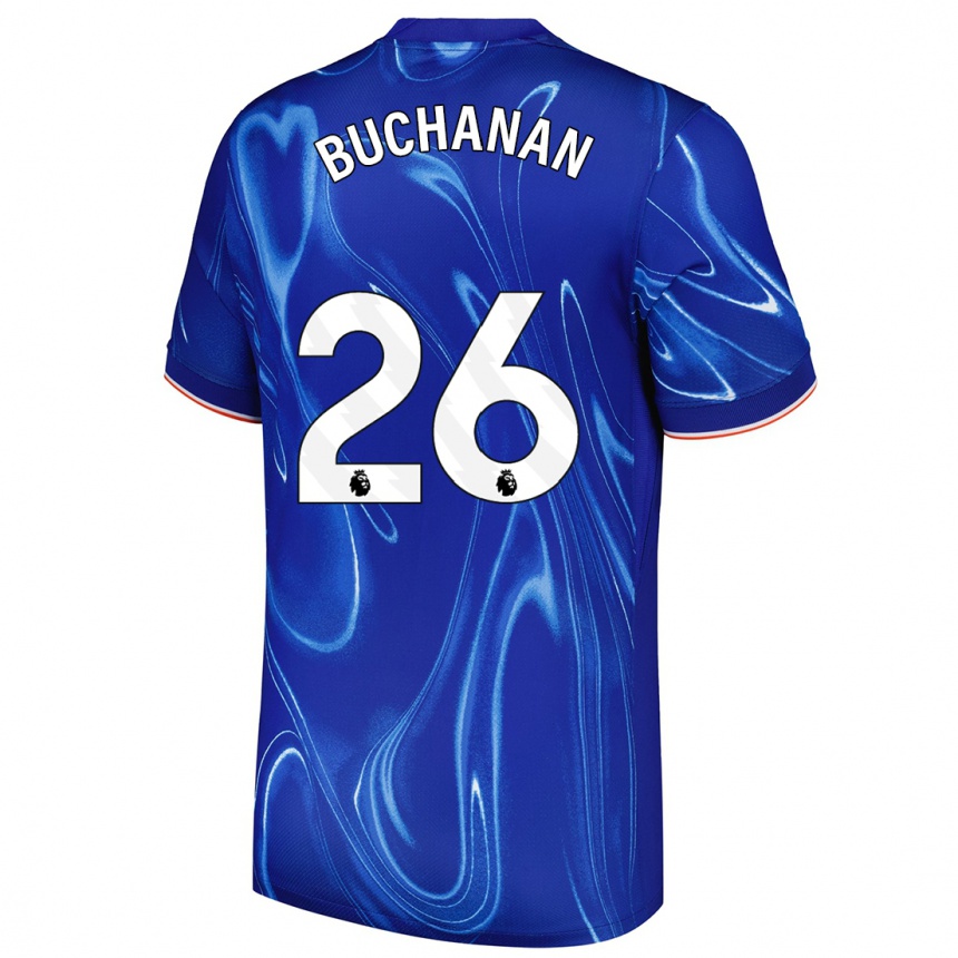 Vaikiškas Kadeisha Buchanan #26 Mėlyna Balta Namų Marškinėliai 2024/25 T-Shirt