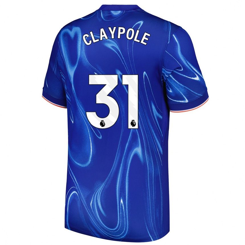 Vaikiškas Aimee Claypole #31 Mėlyna Balta Namų Marškinėliai 2024/25 T-Shirt