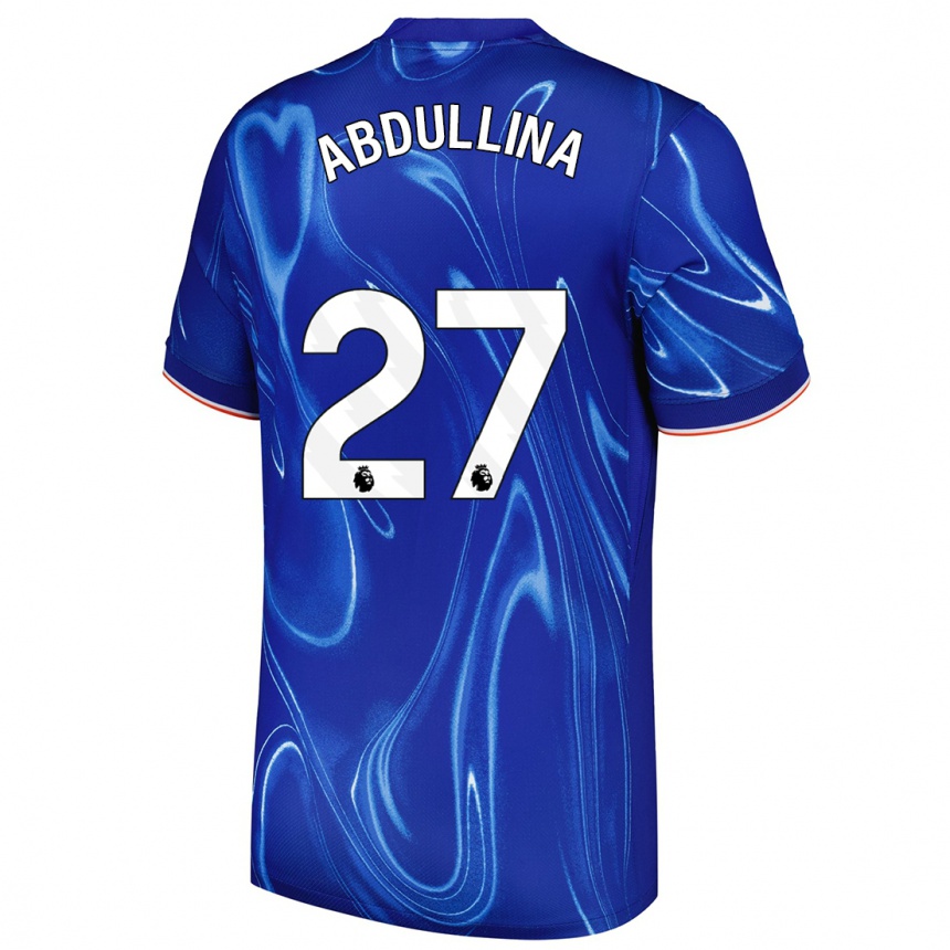 Vaikiškas Alsu Abdullina #27 Mėlyna Balta Namų Marškinėliai 2024/25 T-Shirt