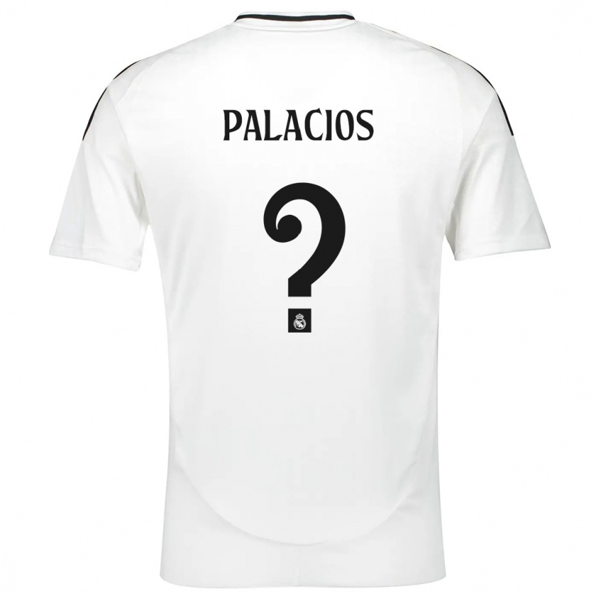 Vaikiškas Cesar Palacios #0 Baltas Namų Marškinėliai 2024/25 T-Shirt