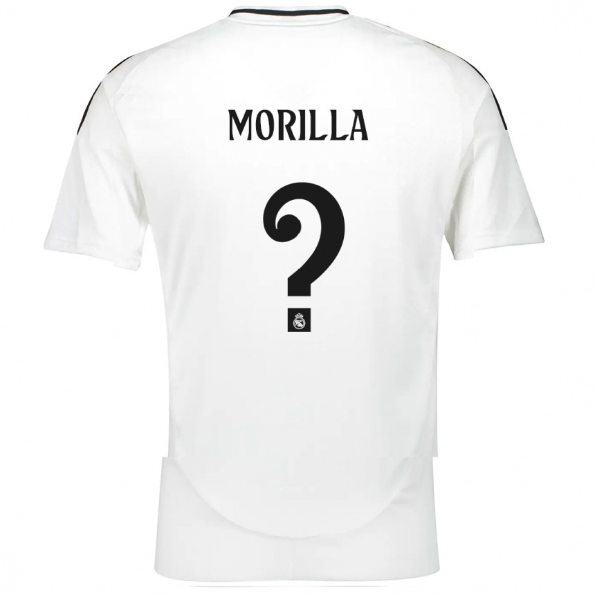 Vaikiškas Jairo Morilla #0 Baltas Namų Marškinėliai 2024/25 T-Shirt