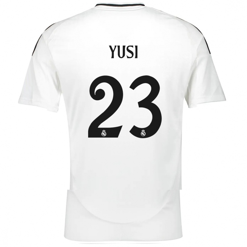 Vaikiškas Yusi #23 Baltas Namų Marškinėliai 2024/25 T-Shirt