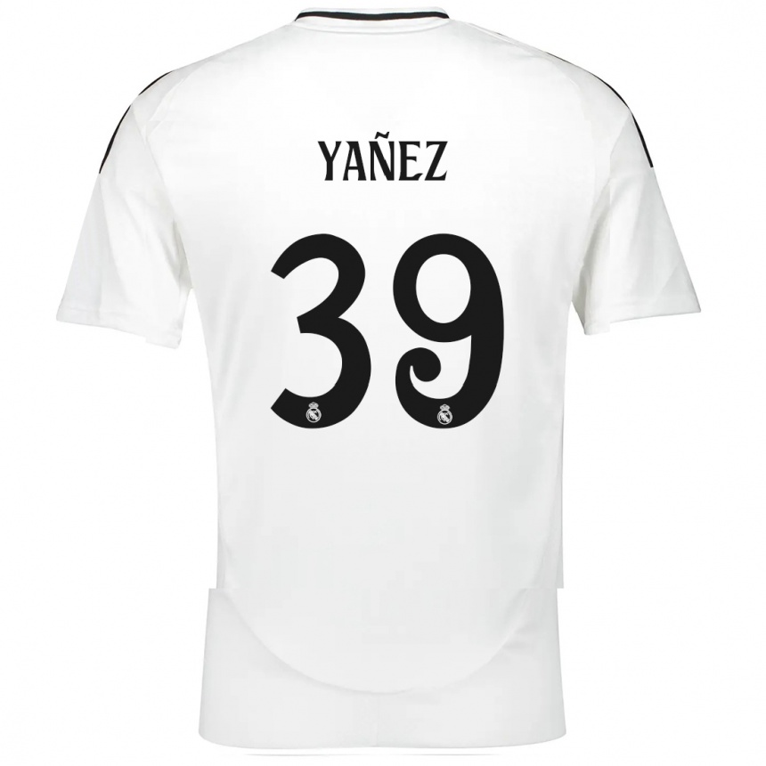 Vaikiškas Daniel Yañez #39 Baltas Namų Marškinėliai 2024/25 T-Shirt