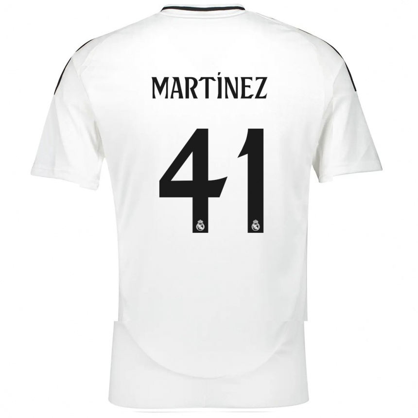 Vaikiškas Joan Martínez #41 Baltas Namų Marškinėliai 2024/25 T-Shirt