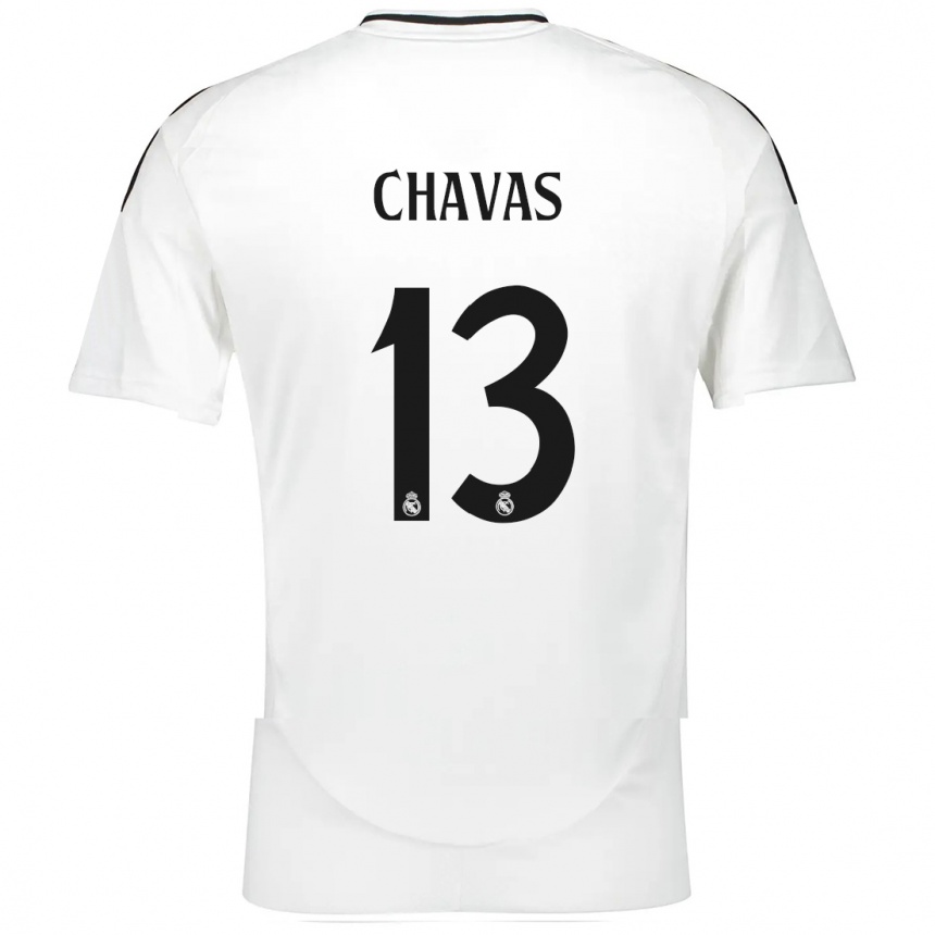 Vaikiškas Mylène Chavas #13 Baltas Namų Marškinėliai 2024/25 T-Shirt