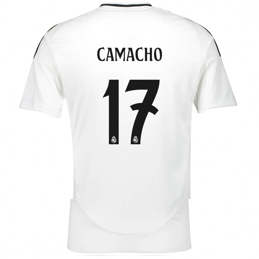 Vaikiškas Carla Camacho #17 Baltas Namų Marškinėliai 2024/25 T-Shirt