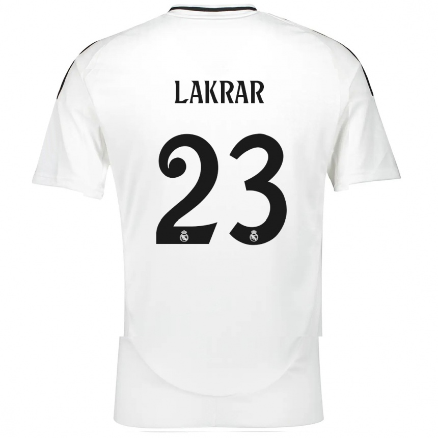 Vaikiškas Maëlle Lakrar #23 Baltas Namų Marškinėliai 2024/25 T-Shirt