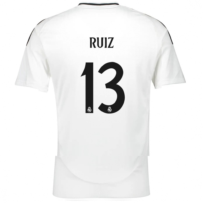 Vaikiškas Guillermo Ruiz #13 Baltas Namų Marškinėliai 2024/25 T-Shirt