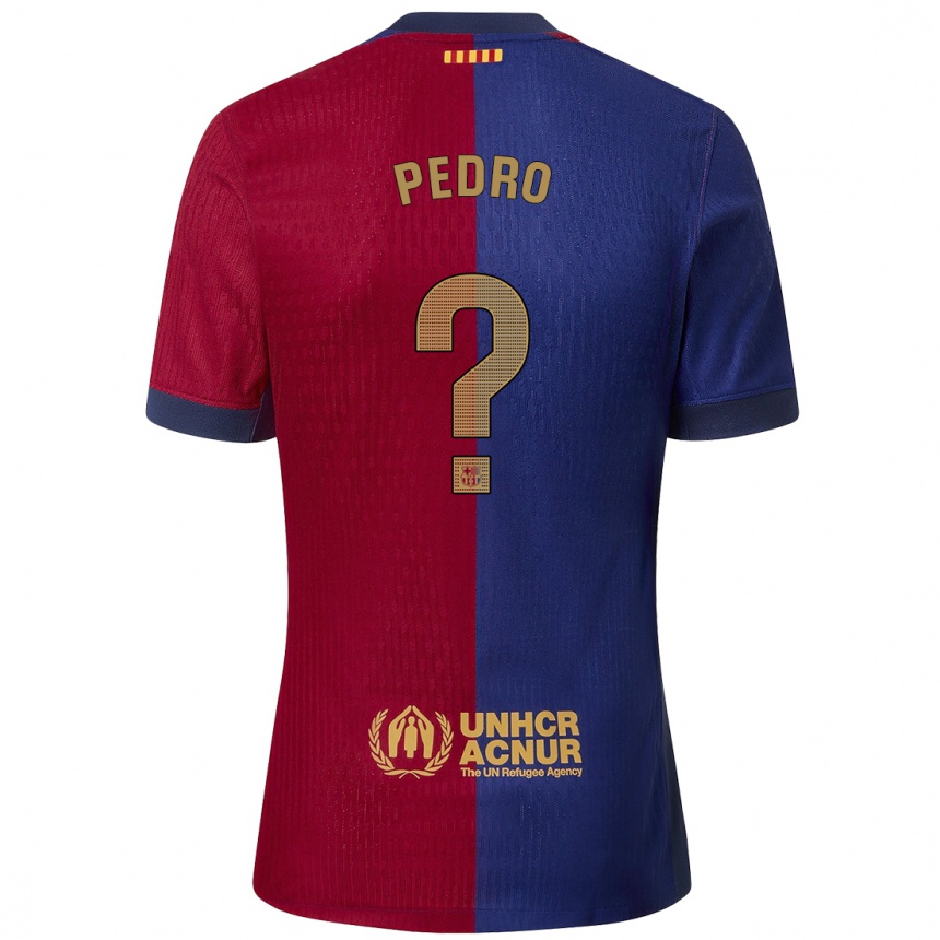 Vaikiškas Pedro Rodríguez #0 Mėlyna Raudona Namų Marškinėliai 2024/25 T-Shirt