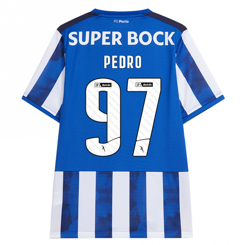 Vaikiškas Zé Pedro #97 Mėlyna Balta Namų Marškinėliai 2024/25 T-Shirt