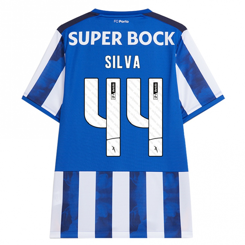 Vaikiškas Felipe Silva #44 Mėlyna Balta Namų Marškinėliai 2024/25 T-Shirt