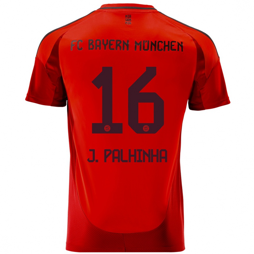 Vaikiškas João Palhinha #16 Raudona Namų Marškinėliai 2024/25 T-Shirt