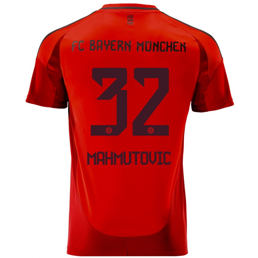 Vaikiškas Ena Mahmutovic #32 Raudona Namų Marškinėliai 2024/25 T-Shirt