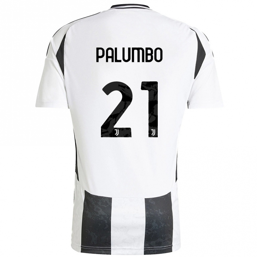 Vaikiškas Martin Palumbo #21 Balta Juoda Namų Marškinėliai 2024/25 T-Shirt