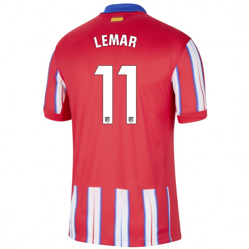 Vaikiškas Thomas Lemar #11 Raudona Balta Mėlyna Namų Marškinėliai 2024/25 T-Shirt