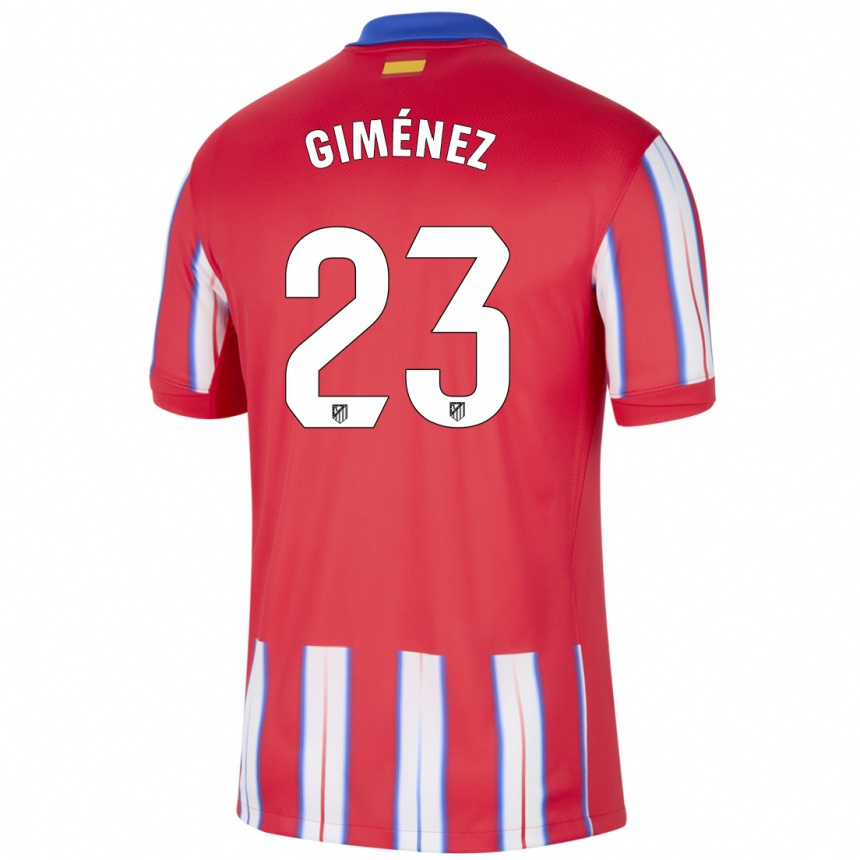 Vaikiškas Carlos Giménez #23 Raudona Balta Mėlyna Namų Marškinėliai 2024/25 T-Shirt