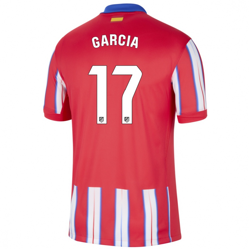 Vaikiškas Gaby García #17 Raudona Balta Mėlyna Namų Marškinėliai 2024/25 T-Shirt