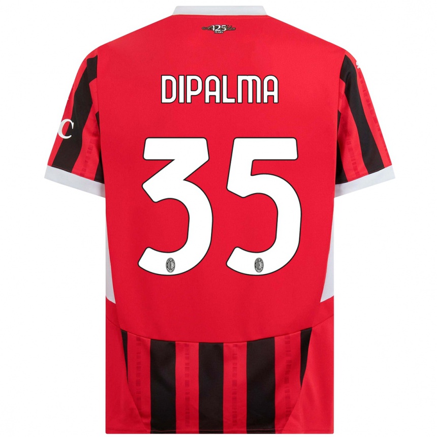 Vaikiškas Matteo Dipalma #35 Raudona Juoda Namų Marškinėliai 2024/25 T-Shirt