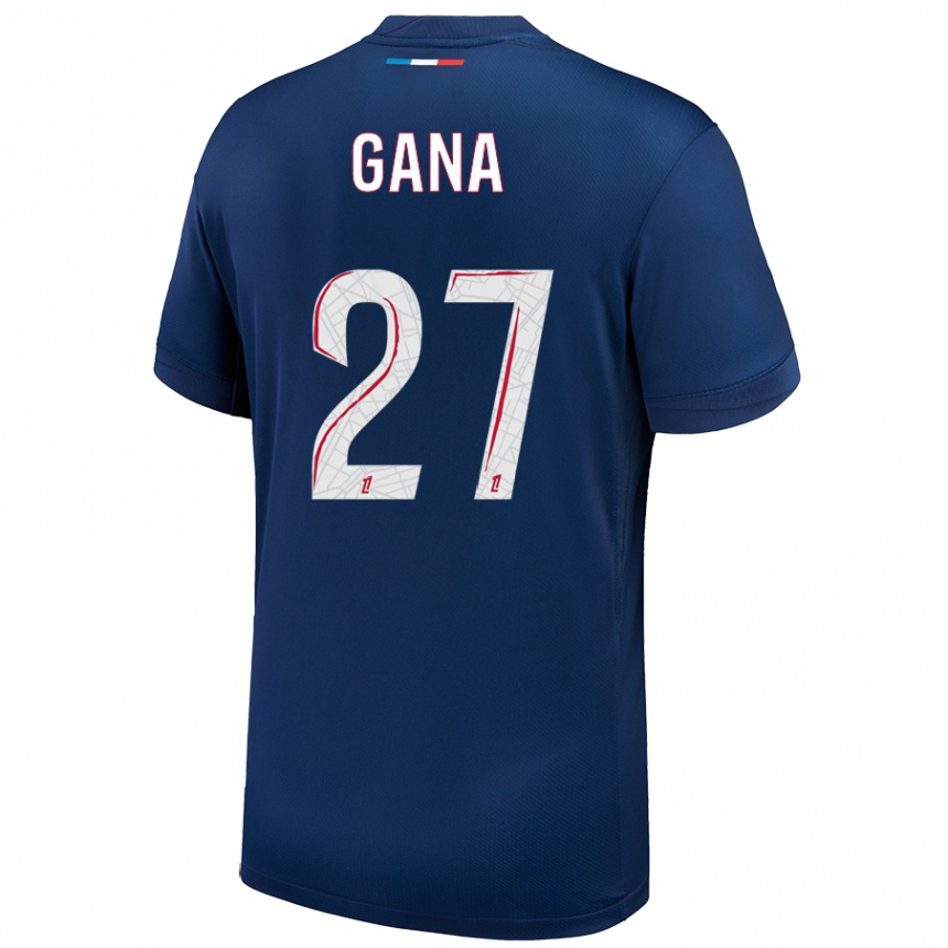 Vaikiškas Idrissa Gana Gueye #27 Tamsiai Mėlyna Balta Namų Marškinėliai 2024/25 T-Shirt