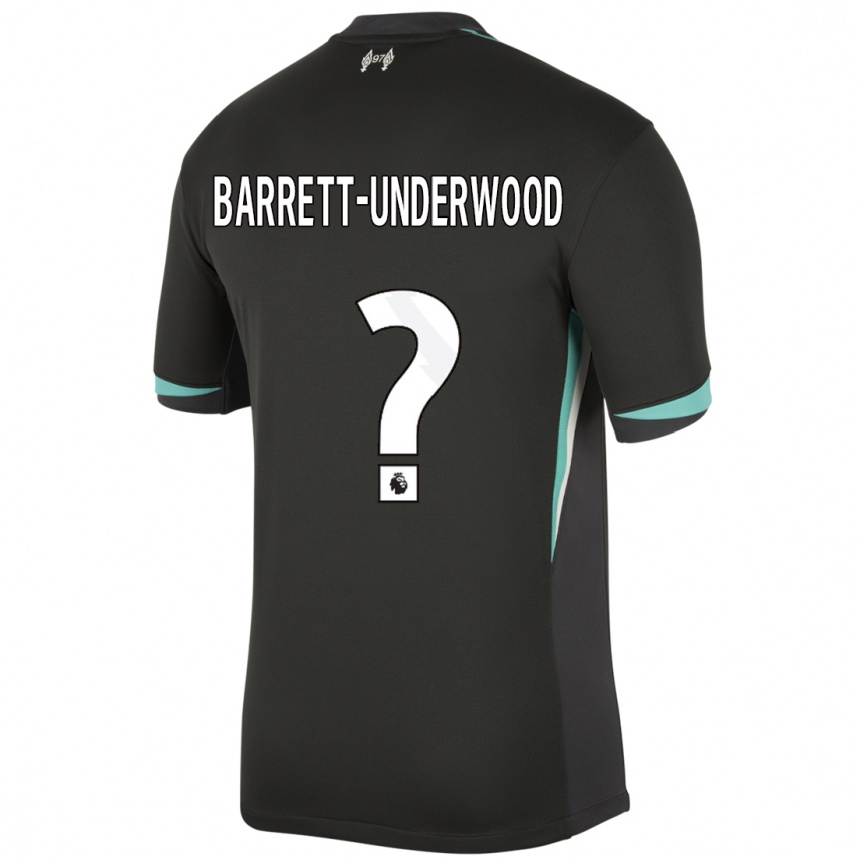 Vaikiškas Keehan Barrett-Underwood #0 Juoda Antracito Balta Išvykos Marškinėliai 2024/25 T-Shirt