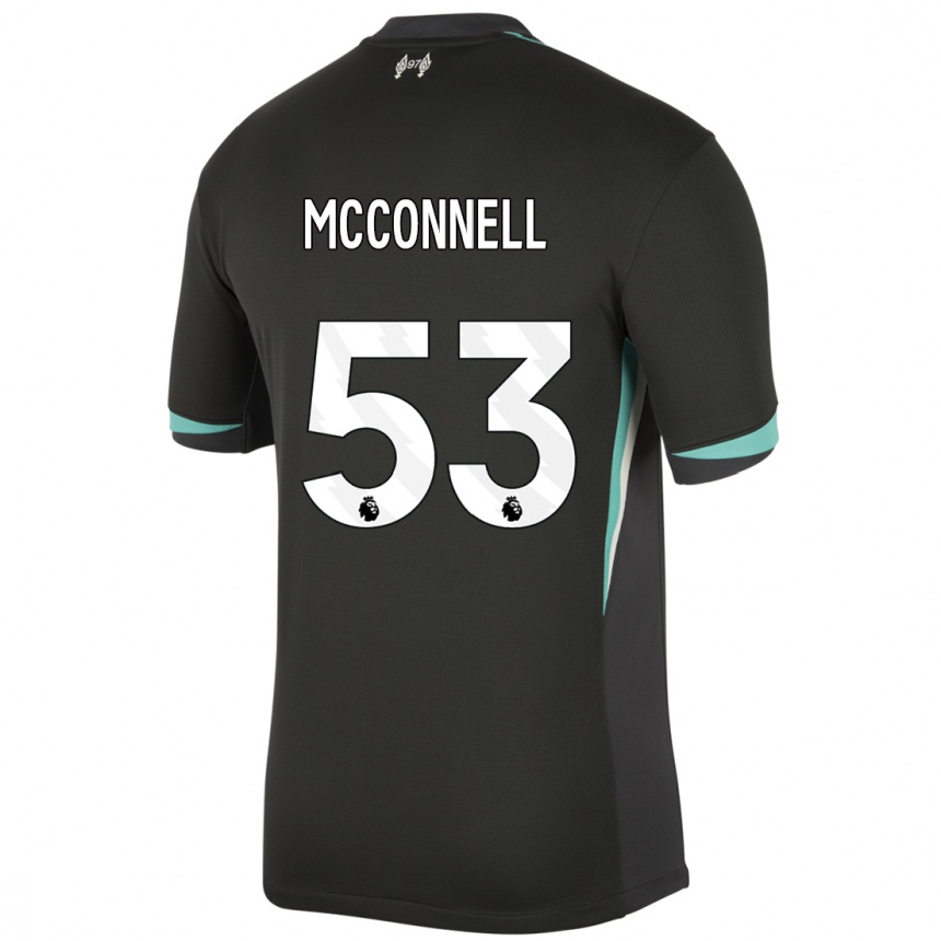 Vaikiškas James Mcconnell #53 Juoda Antracito Balta Išvykos Marškinėliai 2024/25 T-Shirt