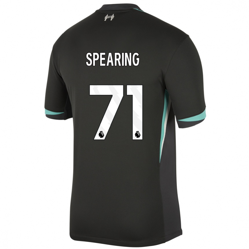 Vaikiškas Jay Spearing #71 Juoda Antracito Balta Išvykos Marškinėliai 2024/25 T-Shirt