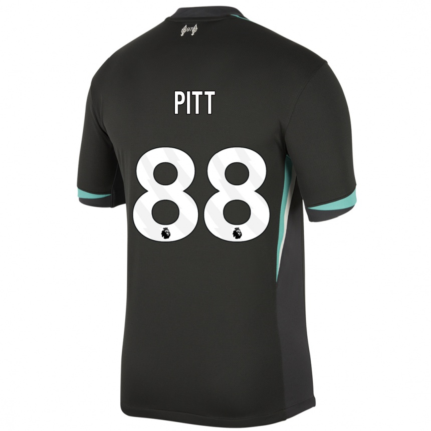 Vaikiškas Lucas Pitt #88 Juoda Antracito Balta Išvykos Marškinėliai 2024/25 T-Shirt