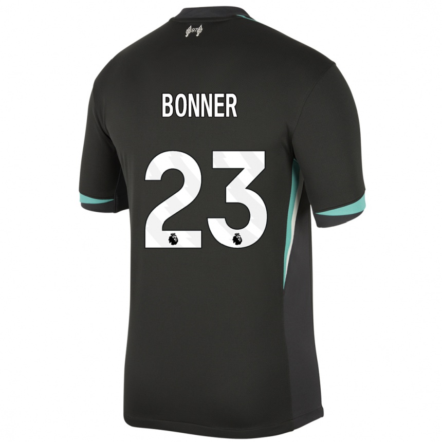 Vaikiškas Gemma Bonner #23 Juoda Antracito Balta Išvykos Marškinėliai 2024/25 T-Shirt