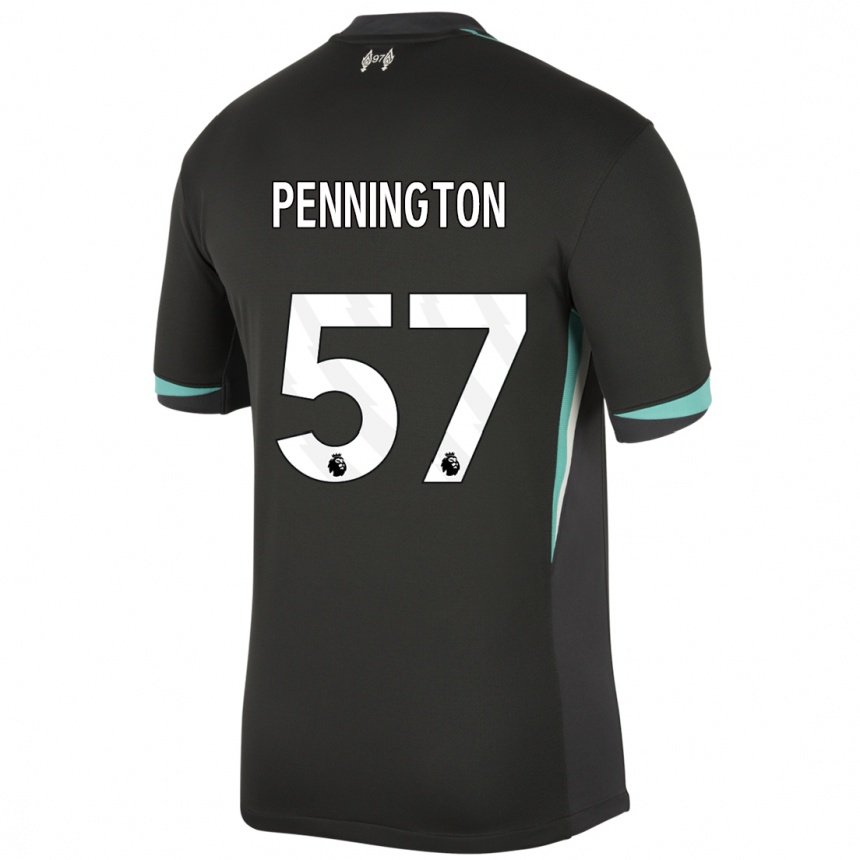 Vaikiškas Cody Pennington #57 Juoda Antracito Balta Išvykos Marškinėliai 2024/25 T-Shirt