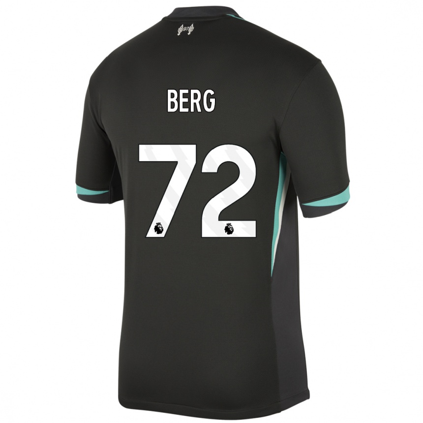 Vaikiškas Sepp Van Den Berg #72 Juoda Antracito Balta Išvykos Marškinėliai 2024/25 T-Shirt