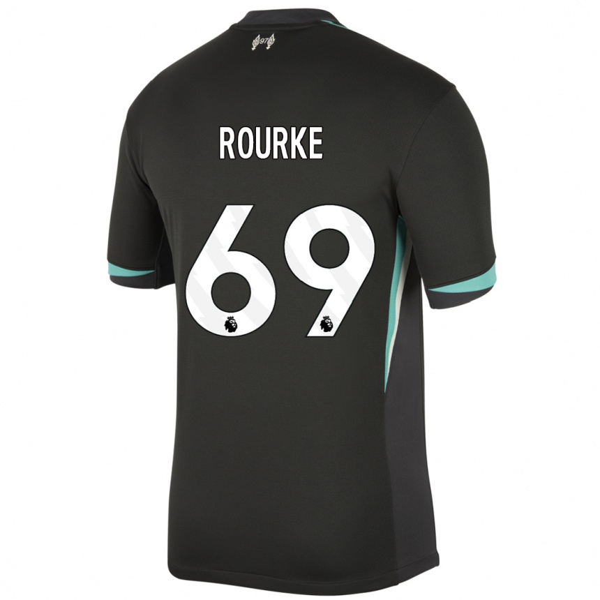 Vaikiškas Fidel O'rourke #69 Juoda Antracito Balta Išvykos Marškinėliai 2024/25 T-Shirt