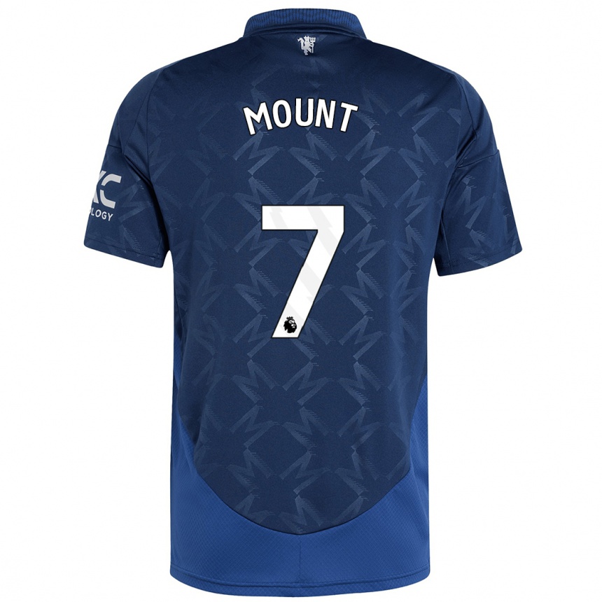 Vaikiškas Mason Mount #7 Indigo Išvykos Marškinėliai 2024/25 T-Shirt