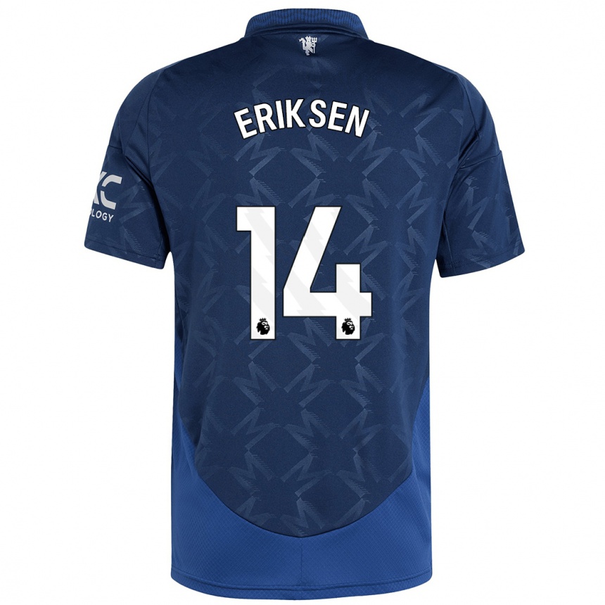 Vaikiškas Christian Eriksen #14 Indigo Išvykos Marškinėliai 2024/25 T-Shirt