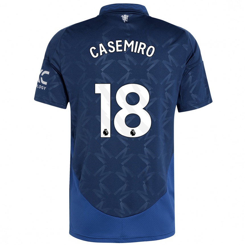 Vaikiškas Casemiro #18 Indigo Išvykos Marškinėliai 2024/25 T-Shirt