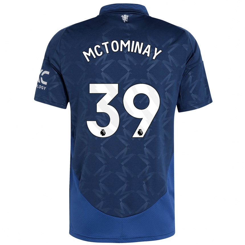 Vaikiškas Scott Mctominay #39 Indigo Išvykos Marškinėliai 2024/25 T-Shirt