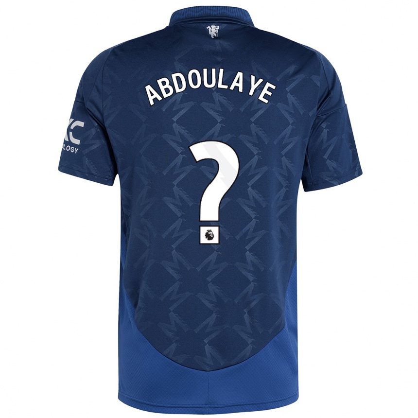 Vaikiškas Douka Abdoulaye #0 Indigo Išvykos Marškinėliai 2024/25 T-Shirt