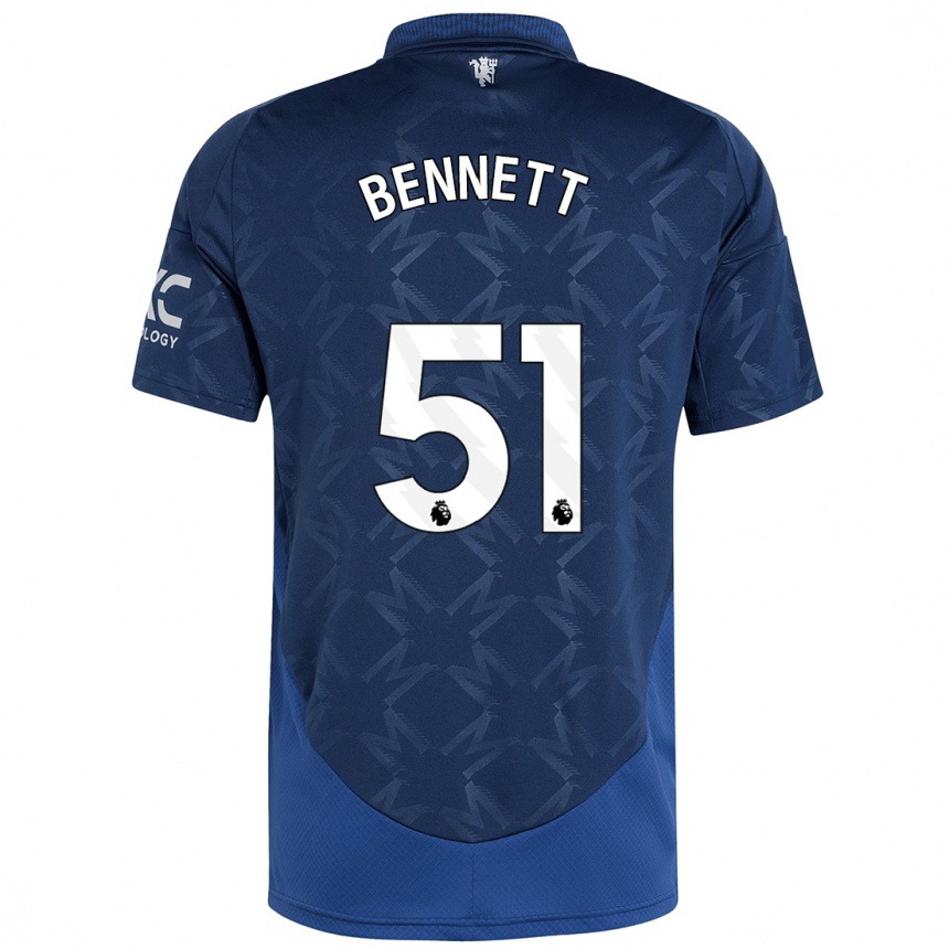 Vaikiškas Rhys Bennett #51 Indigo Išvykos Marškinėliai 2024/25 T-Shirt