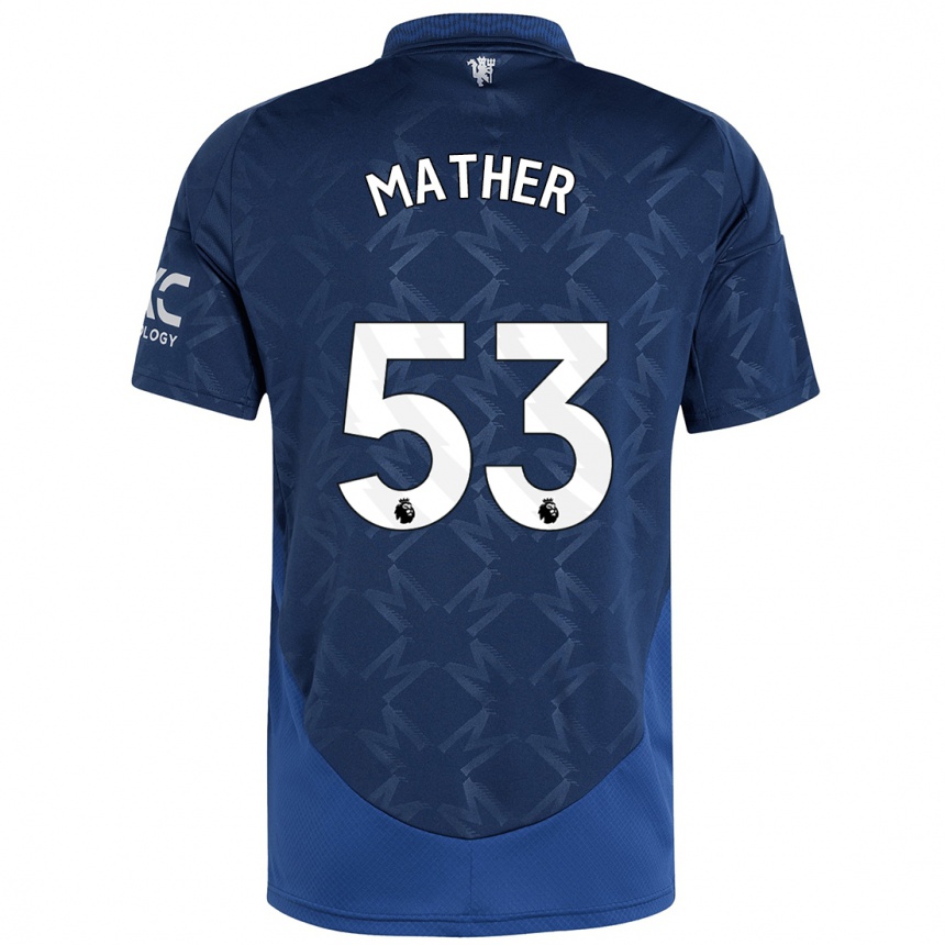 Vaikiškas Sam Mather #53 Indigo Išvykos Marškinėliai 2024/25 T-Shirt