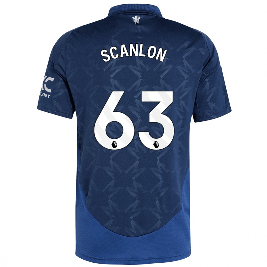 Vaikiškas James Scanlon #63 Indigo Išvykos Marškinėliai 2024/25 T-Shirt