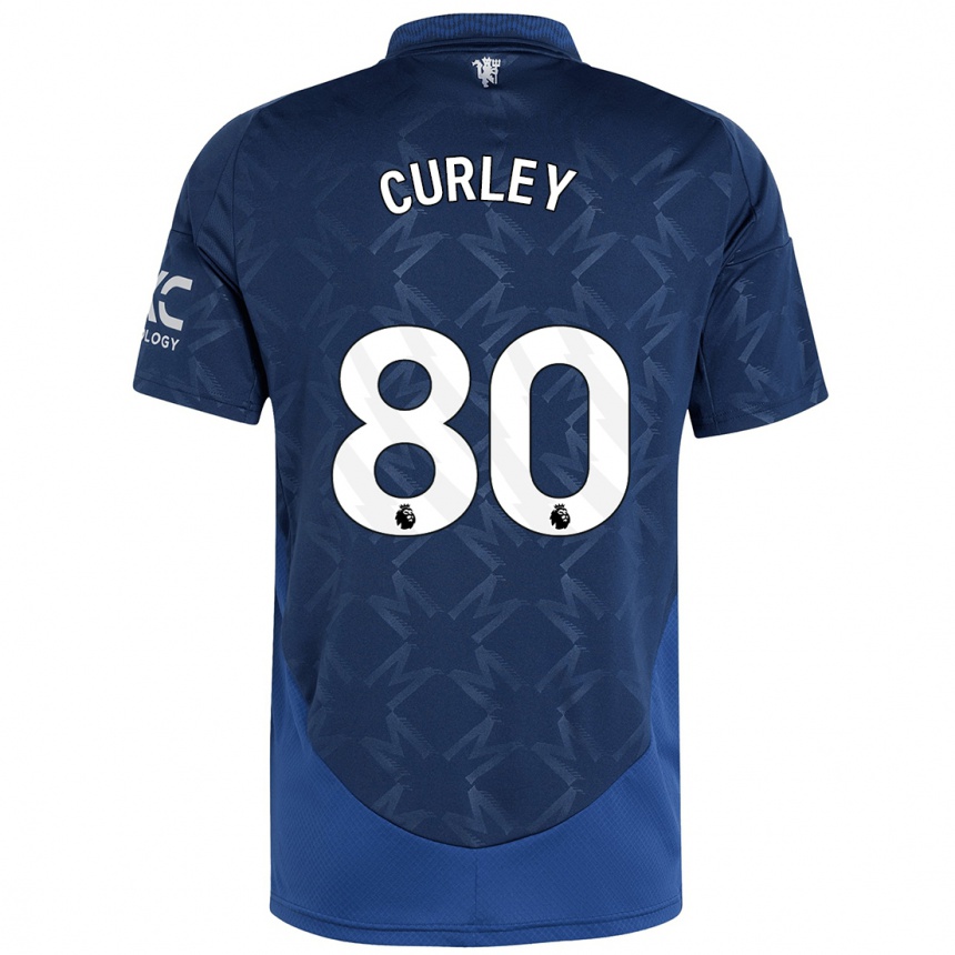 Vaikiškas Ruben Curley #80 Indigo Išvykos Marškinėliai 2024/25 T-Shirt